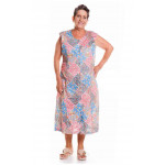 VESTIDO SENHORA S/ MANGA E BOTÃO