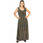 VESTIDO EVASE LONGO S/MANGA